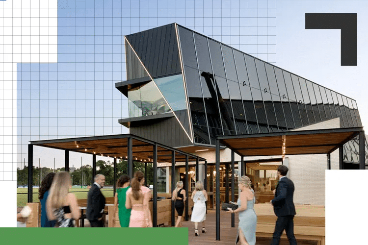 Guests arriving at The Glasshouse for the Green Building Forum Melbourne